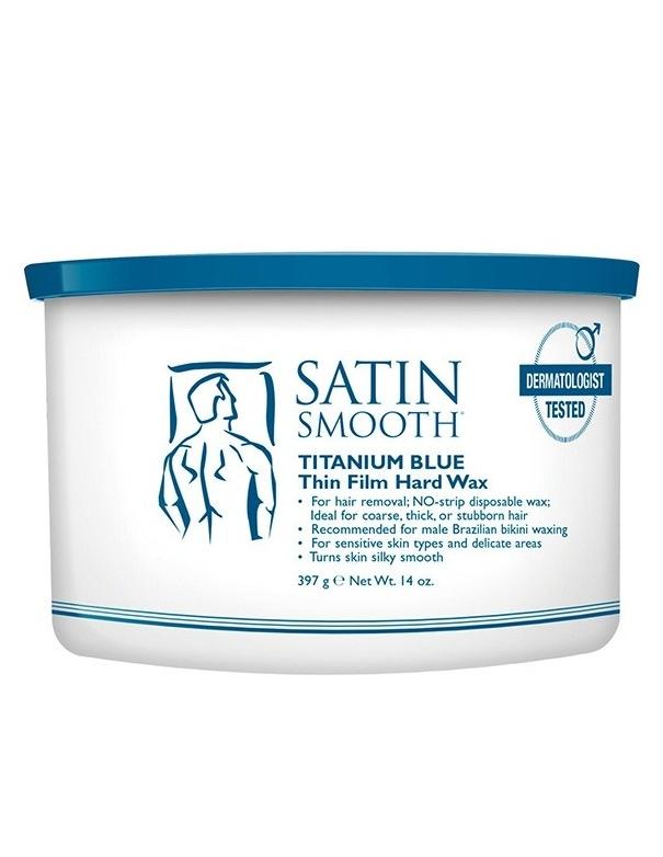 Satin Smooth Titanium Blue Hard Wax - 397g