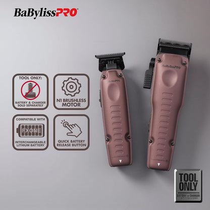 Duo tondeuse de coupe et tondeuse de finition BabylissPro FXONE Lo-ProFX Violet (batterie et chargeur NON inclus)