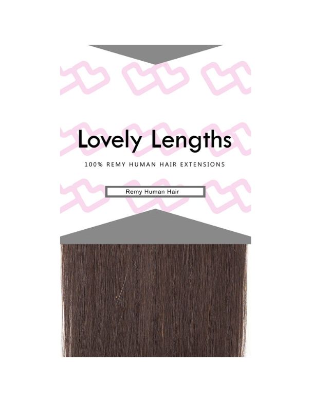 Lovely Lengths Clip-In Extensions 16 Inch 2 Dark Brown