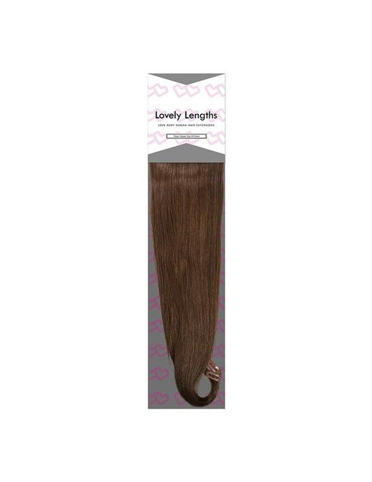 Extensions à clips Lovely Lengths 16 pouces, 8 châtain miel