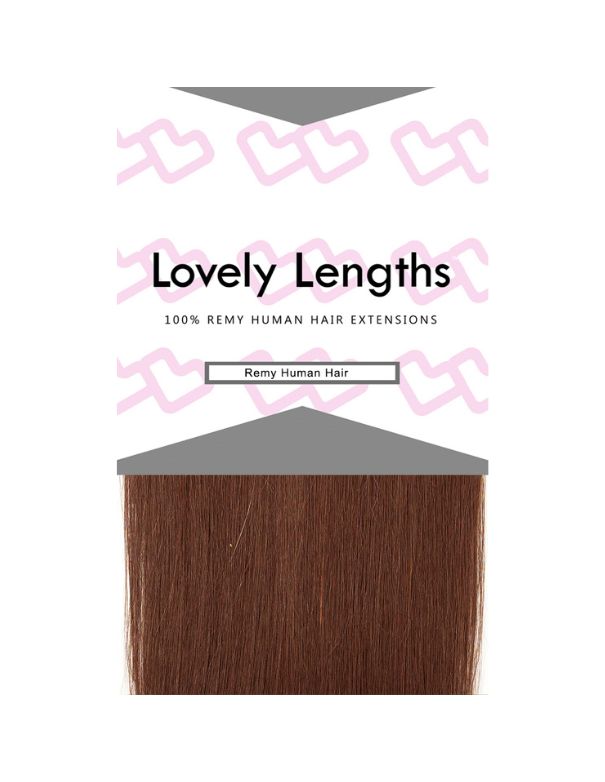 Lovely Lengths Clip-In Extensions 20 Inch 4 Medium Brown
