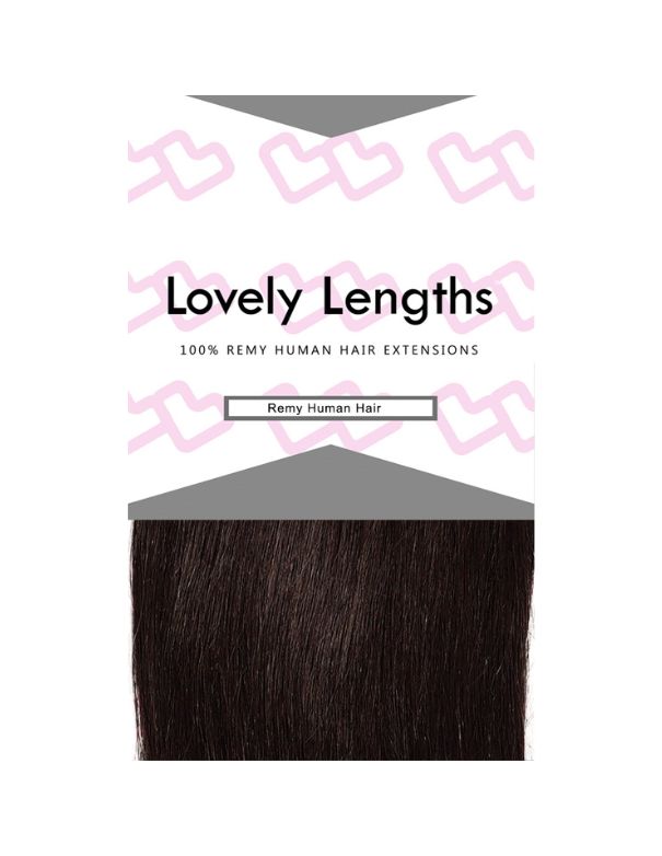 Lovely Lengths Clip-In Extensions 20 Inch 1B Natural Black