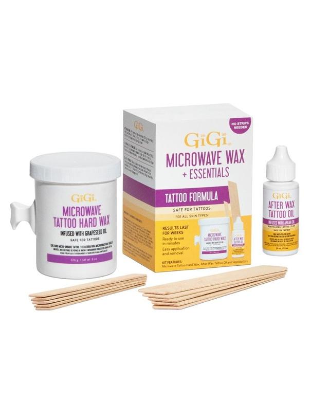 GiGi Microwave Wax Kit & Essentials Tattoo Formula