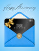 Carte-cadeau joyeux anniversaire de mariage
