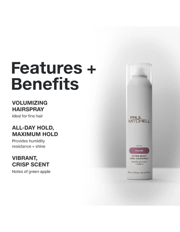 Laque Volume Fixation Forte Extra-Body Paul Mitchell - 315 ml