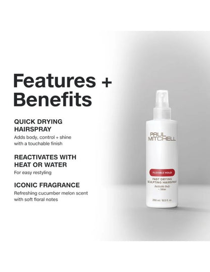 Laque Sculptante Séchage Rapide Paul Mitchell - 1L