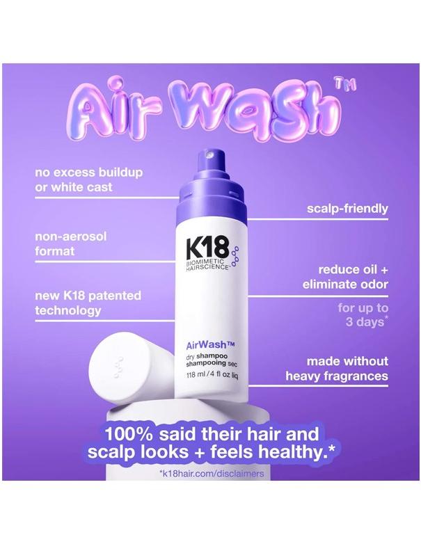 Shampoing sec K18 AirWash - 118 ml