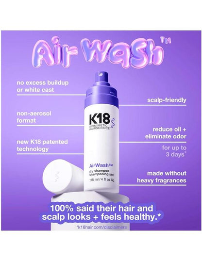 Shampoing sec K18 AirWash - 118 ml