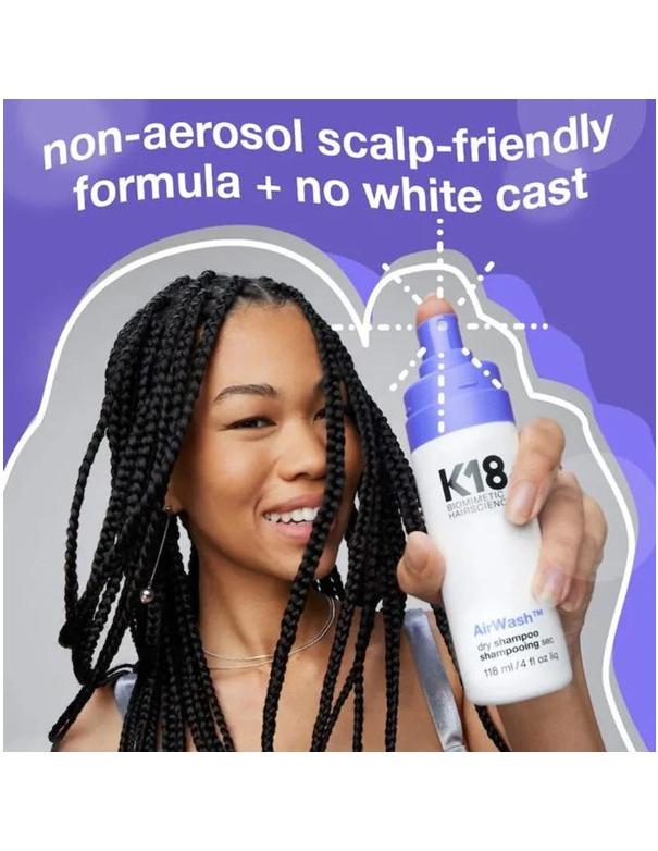 Shampoing sec K18 AirWash - 118 ml