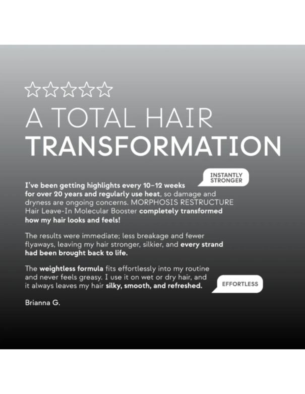 Morphosis Restructure Hair Soin Moléculaire Sans Rinçage - 100ml