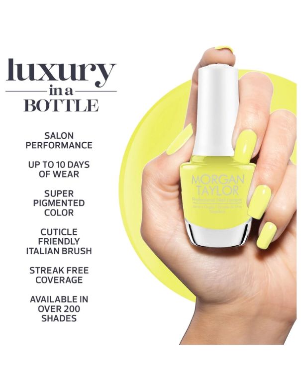 Morgan Taylor Nail Polish - Lemon Drop Lush – Trade Secrets