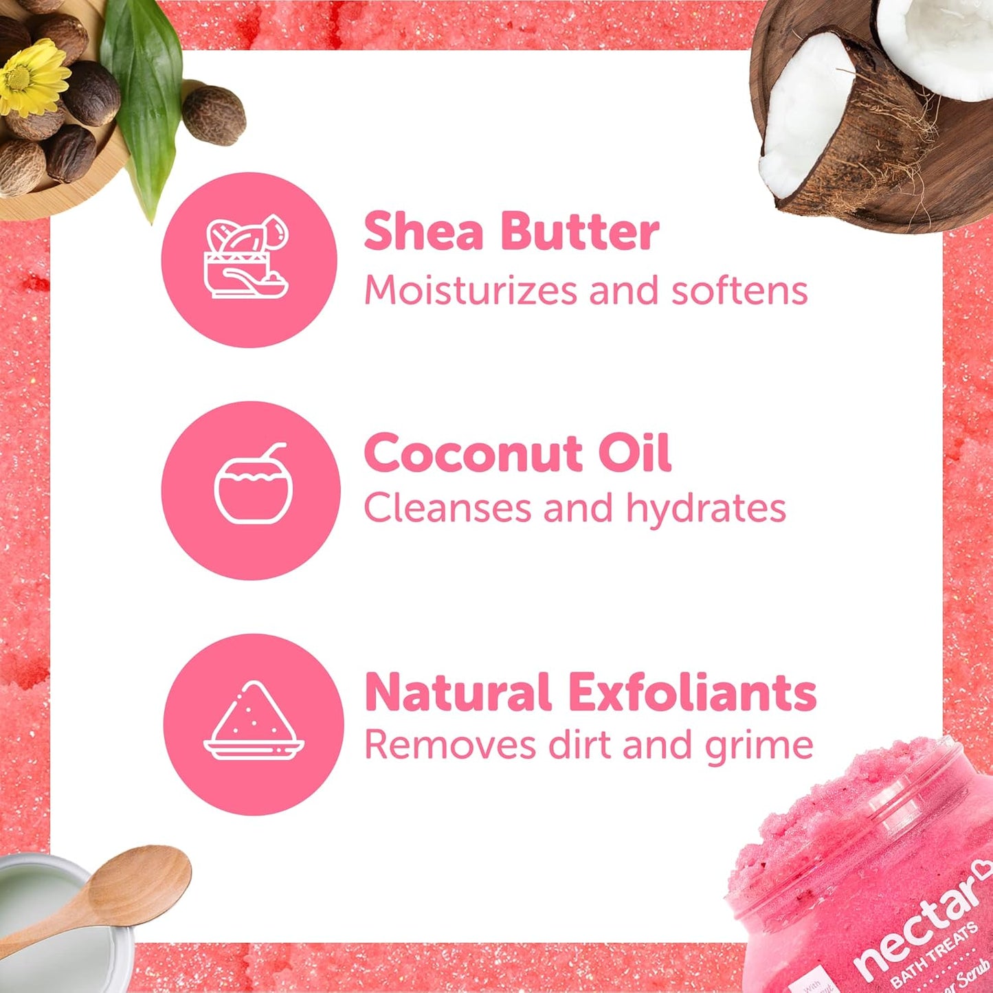 Nectarlife Exfoliating Body Scrub Fruit Smoothie - 227g