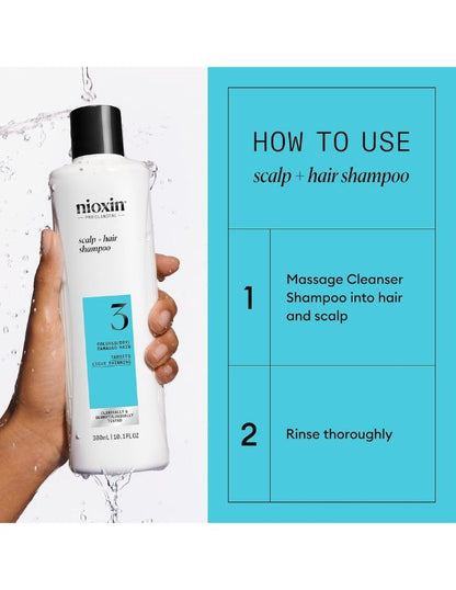 Nioxin System 3 Cleanser - 300ml