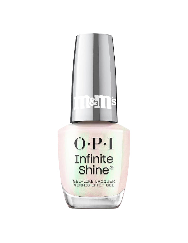 OPI x M&M's Infinite Shine Mmmore to Enjoy