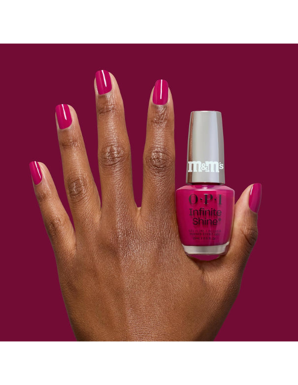 OPI x M&M's Infinite Shine Shell-abration