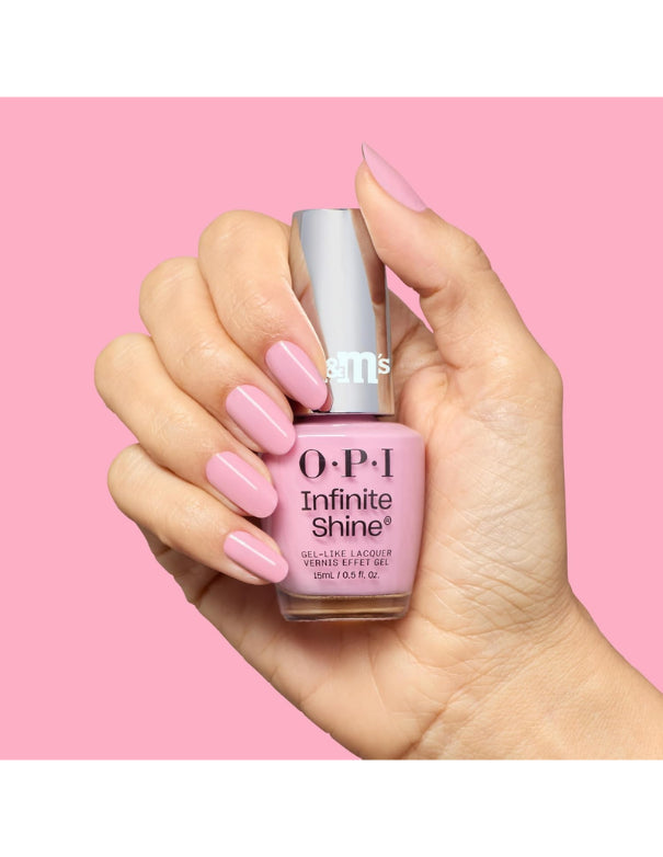 OPI x M&M's Infinite Shine Merry & Melty
