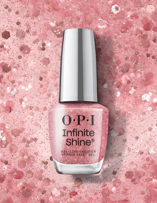 OPI Infinite Shine Servin’ Pink