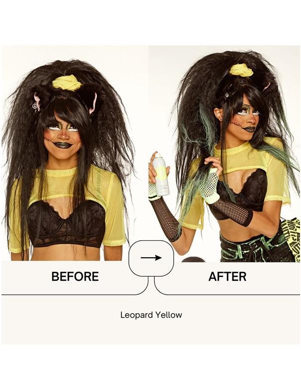 Punky Colour Temporary Hair Color Spray Leopard Yellow - 100g