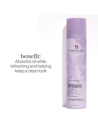 Pureology Style and Protect Refresh & Go Dry Shampoo - 150g