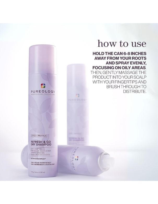 Pureology Style and Protect Refresh & Go Dry Shampoo - 150g