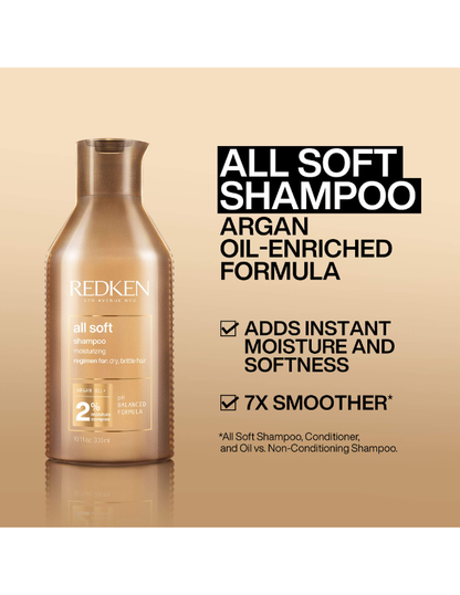 Redken All Soft Shampoo - 300ml