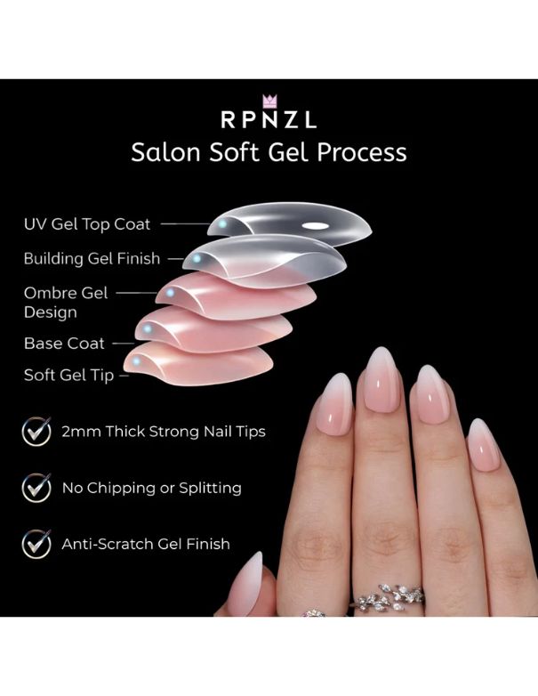 RPNZL Press-on Nail Kit - Cappuccino