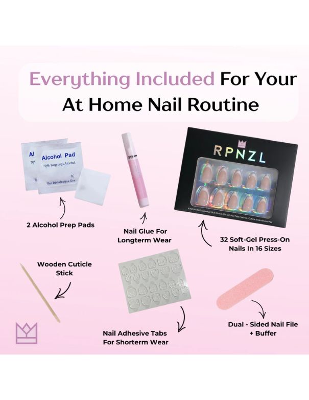 RPNZL Press-on Nail Kit - Cappuccino