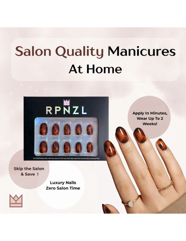 RPNZL Press-on Nail Kit - Tortoise