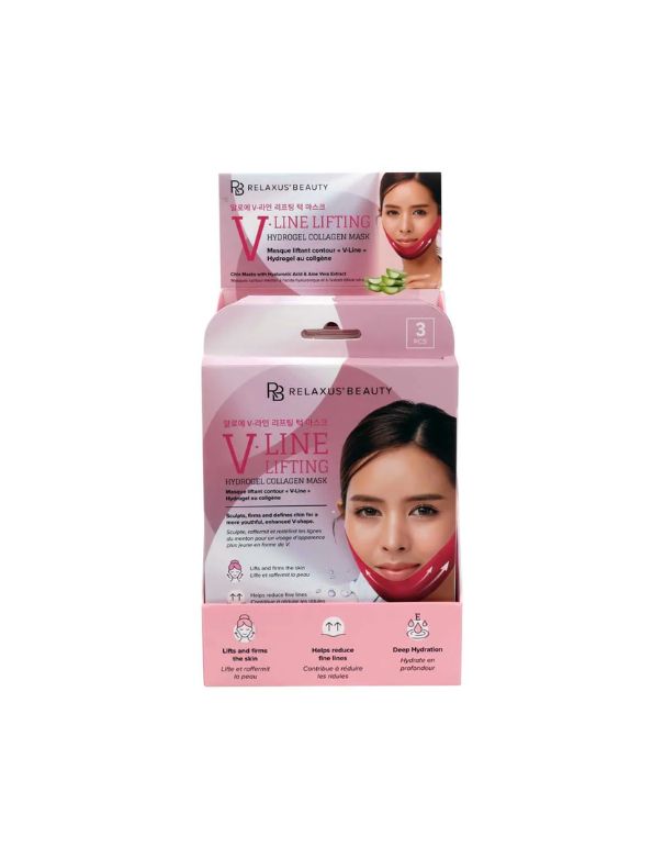 Relaxus V-Line Hydrogel Collagen Lifting Mask 3-Pack