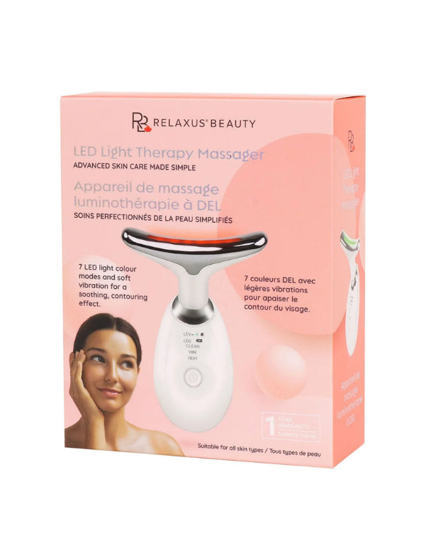 Relaxus LED Light Therapy Face Massager