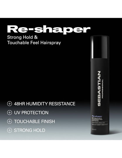Sebastian Reshaper Strong Hold and Touchable Feel Hairspray - 300ml