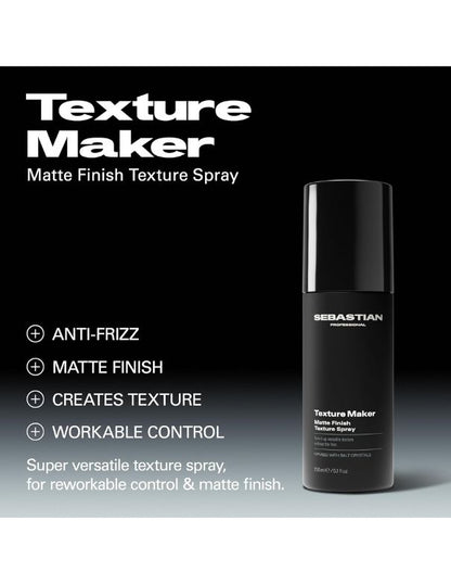 Sebastian Texture Maker Matte Finish Texturizing Spray - 150ml