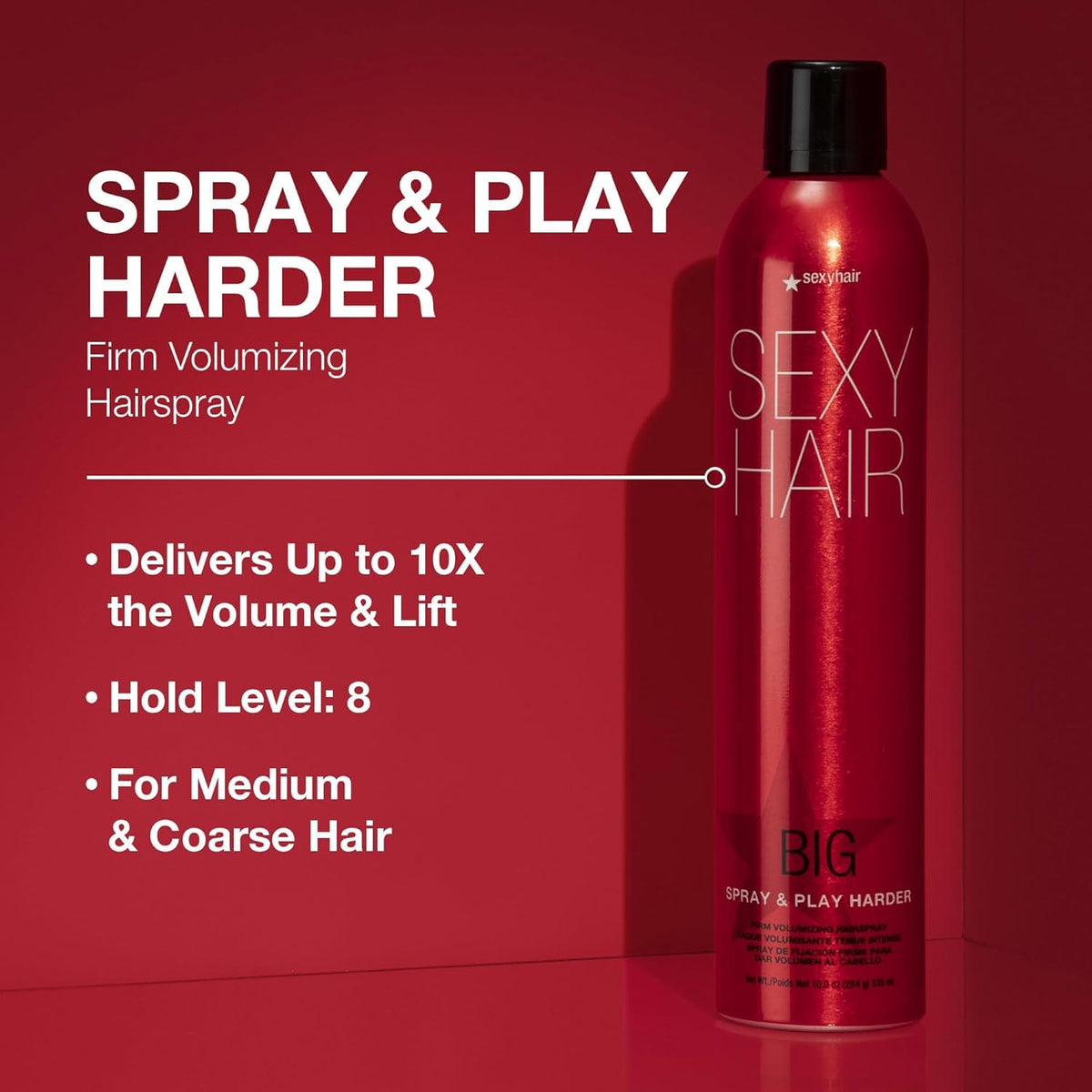 Spray volumateur Big SexyHair et Play Harder - 335 ml